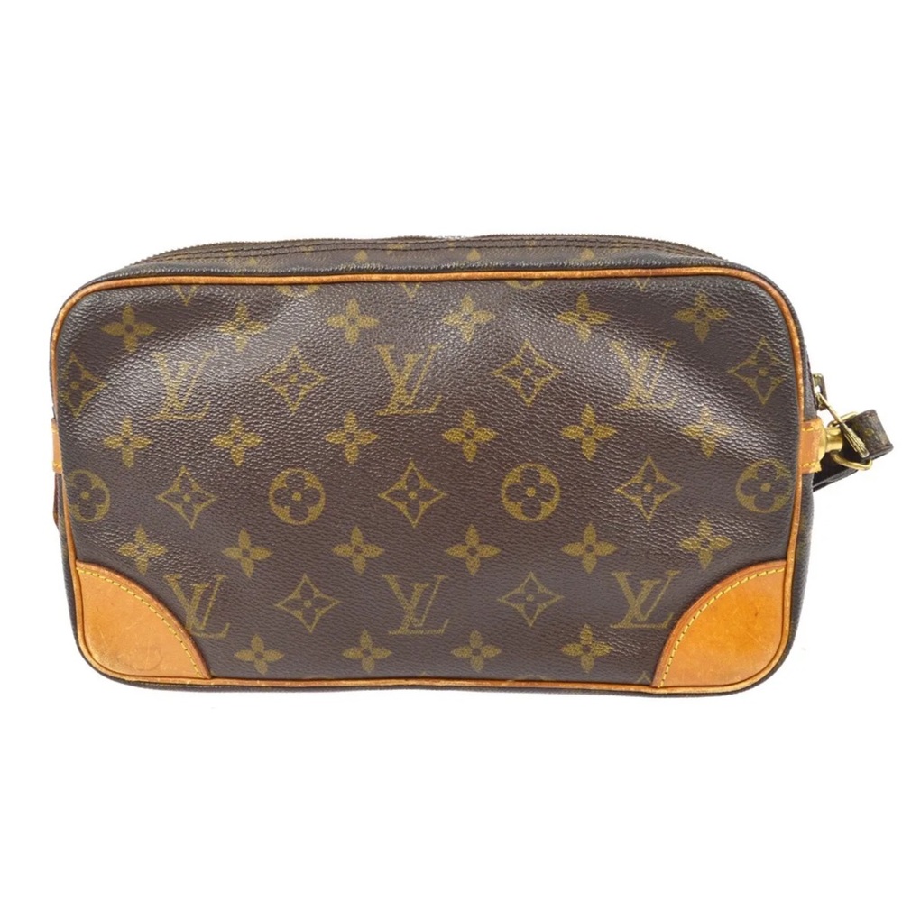 LOUIS VUITTON MARLY DRAGONNE GM CLUCTH BAG PURSE MONOGRAM M51825 TH8901 112761